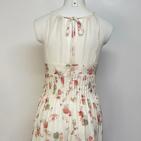 LC Lauren Conrad Floral Pintuck Maxi Dress Women's Size 4 - Picture 5 of 13